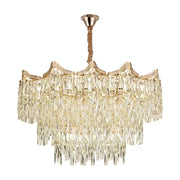 Crystal Chandelier Diameter 78cm, 20x E27, Gold, Ρυθμιζόμενο ύψος Crystal Chandeliers Προεπιλεγμένος τίτλος Alessandro Design