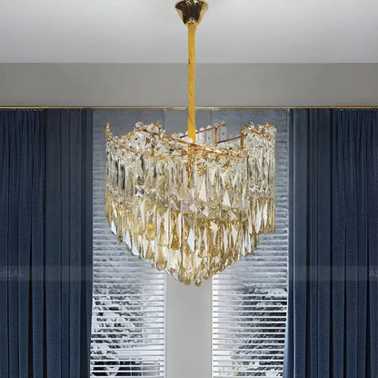 Crystal Candelabra TOPKAPI Petito 3xE27, Διάμετρος 30cm, Γυαλιστερό χρυσό, Ρυθμιζόμενο ύψος Cristal Candelabra Προεπιλεγμένος τίτλος Alessandro Design