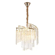 Crystal Chandelier TRIANON Nobile 5x E27, Διάμετρος 38cm, Γυαλιστερό Χρυσό, Ρυθμιζόμενο ύψος Crystal Chandeliers Προεπιλεγμένος τίτλος Alessandro Design