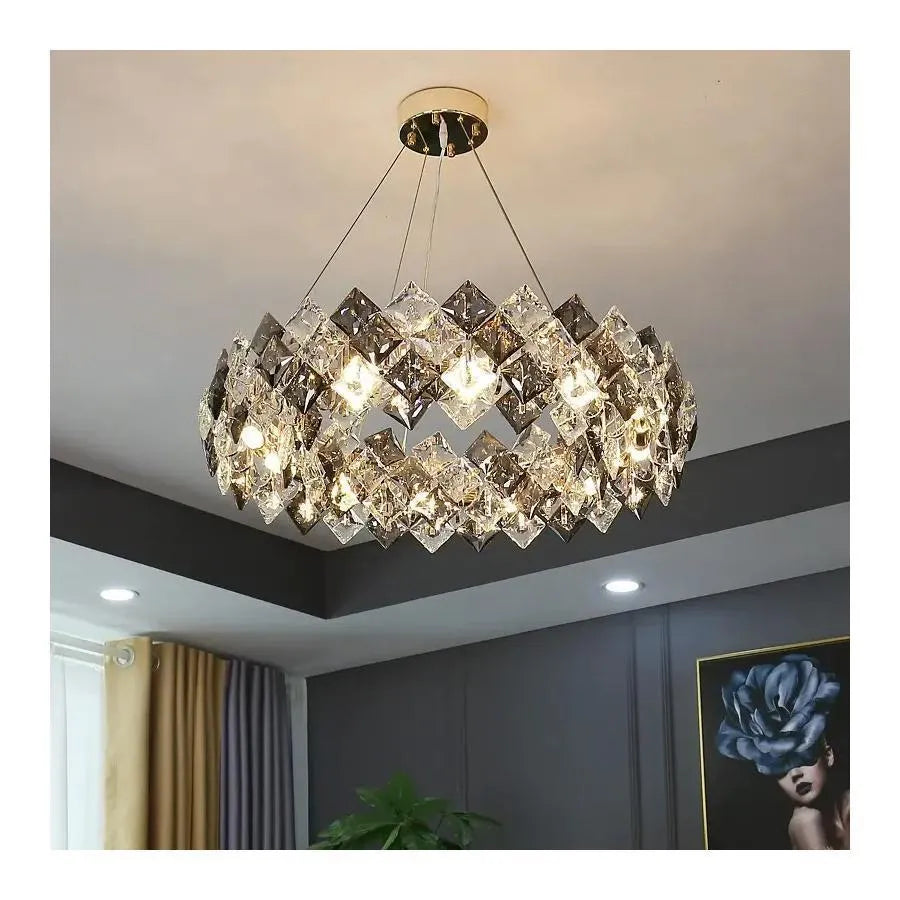 Crystal Candelabra Hara 9x E27 Glossy Chrome Crystal Candelabra Προεπιλεγμένος τίτλος Alessandro Design