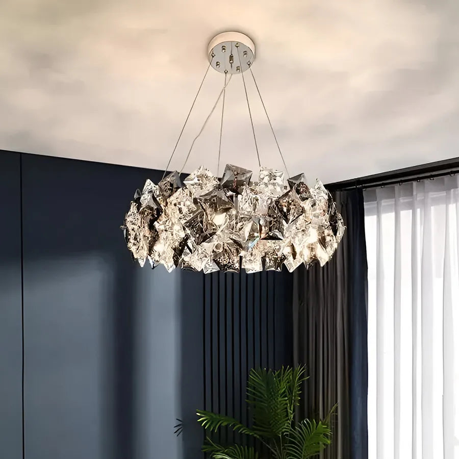Crystal Candelabra Hara 9x E27 Glossy Chrome Crystal Candelabra Προεπιλεγμένος τίτλος Alessandro Design