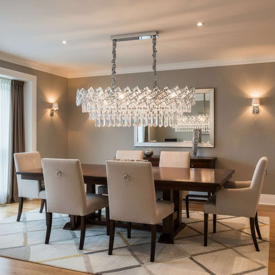 Crystal Chandelier WINDSOR Regalis 10xE14, Shiny Chrome, Adjustable Height Crystal Chandelier Προεπιλεγμένος τίτλος Alessandro Design