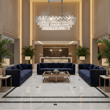 Crystal Chandelier WINDSOR Regalis 10xE14, Shiny Chrome, Adjustable Height Crystal Chandelier Προεπιλεγμένος τίτλος Alessandro Design