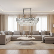 Crystal Chandelier WINDSOR Regalis 10xE14, Shiny Chrome, Adjustable Height Crystal Chandelier Προεπιλεγμένος τίτλος Alessandro Design