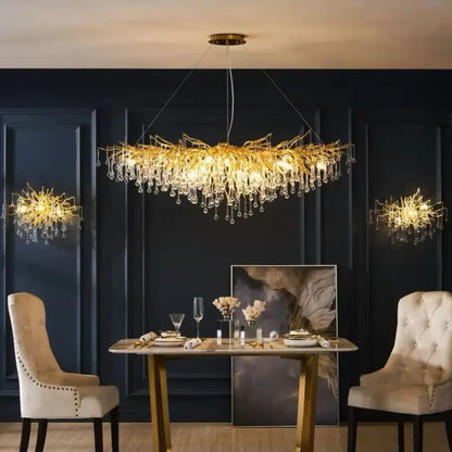 Kaiser Crystal Candelabra 13x G9 Diameter 120cm Gold Crystal Candelabra Προεπιλεγμένος τίτλος Alessandro Design