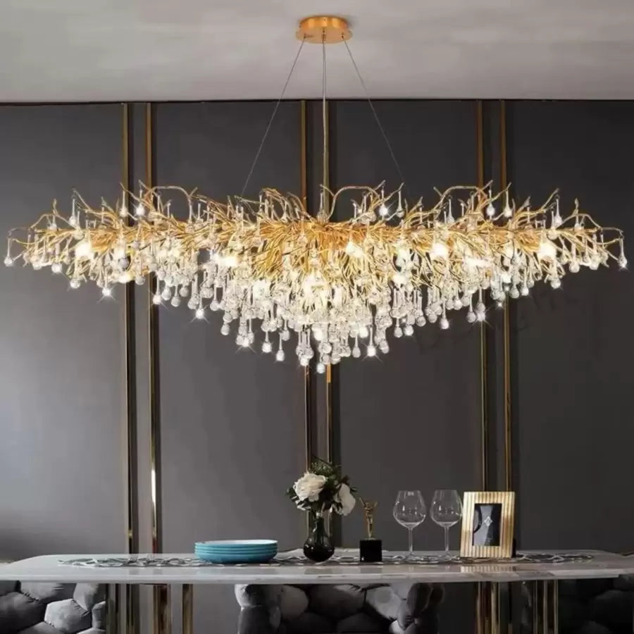Kaiser Crystal Candelabra 13x G9 Diameter 120cm Gold Crystal Candelabra Προεπιλεγμένος τίτλος Alessandro Design