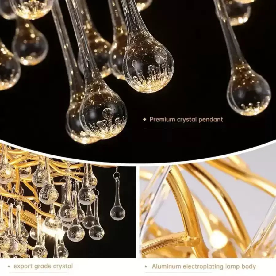 Kaiser Crystal Candelabra 13x G9 Diameter 120cm Gold Crystal Candelabra Προεπιλεγμένος τίτλος Alessandro Design