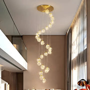 Crystal LED KILKENNY Culmino Chandelier, 144W, Neutral Light, Diameter 60cm, Gold Modern Chandeliers Προεπιλεγμένος τίτλος Alessandro Design