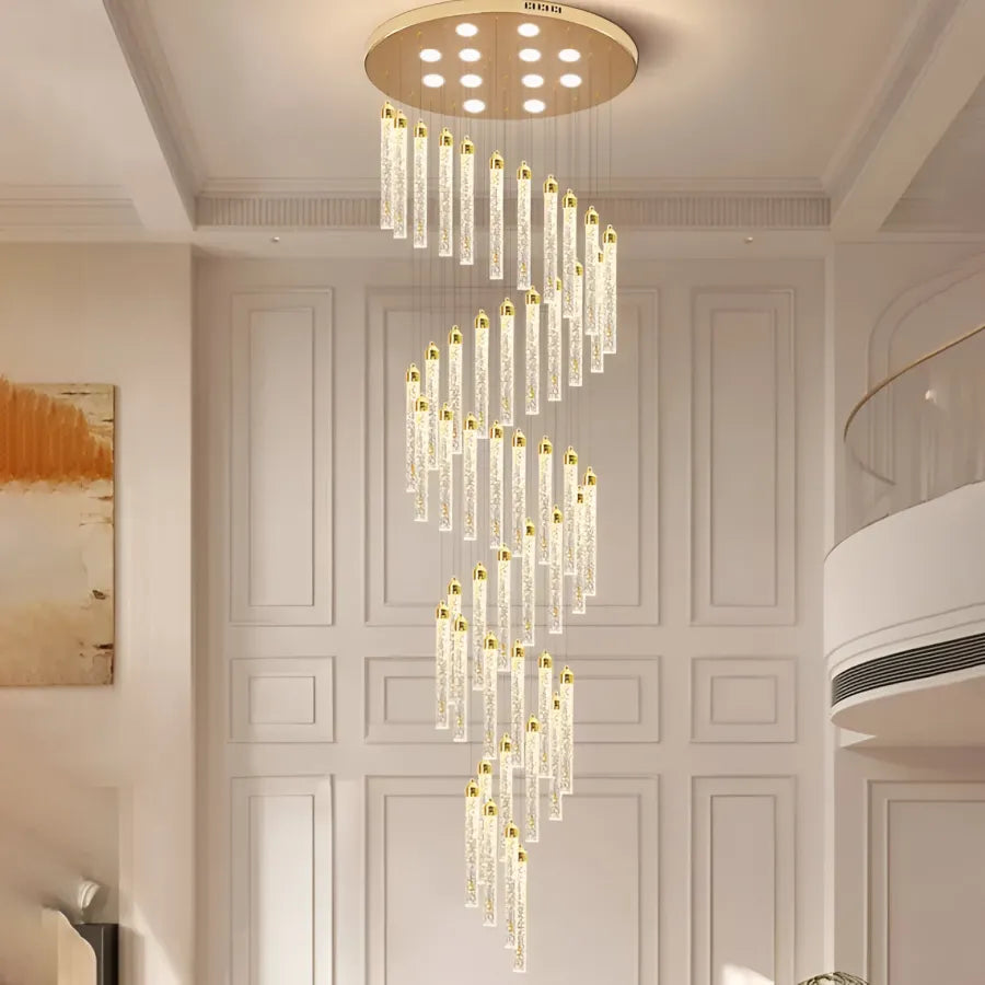 Crystal Chandelier LED Nomiki Gold Modern Chandeliers Προεπιλεγμένος τίτλος Alessandro Design