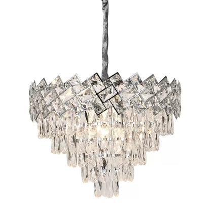 Crystal Chandelier WINDSOR Eleganza 8xE14, Διάμετρος 39cm, Γυαλιστερό Chrome, Ρυθμιζόμενο ύψος Crystal Chandeliers Προεπιλεγμένος τίτλος Alessandro Design