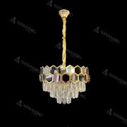 Melih Crystal Candelabra 5x E27 Diameter 40cm Gold Black Crystal Candelabra Προεπιλεγμένος τίτλος Alessandro Design