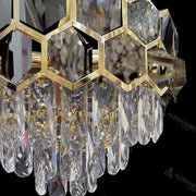 Melih Crystal Candelabra 5x E27 Diameter 40cm Gold Black Crystal Candelabra Προεπιλεγμένος τίτλος Alessandro Design