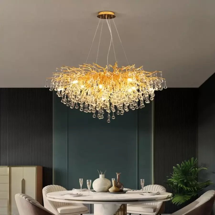 Crystal Chandelier Muhammad 10x G9 Diameter 80cm Gold Crystal Chandeliers Προεπιλεγμένος τίτλος Alessandro Design