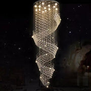 LED Crystal Candelabra 13 xGU10 Meili Chrome, Διάμετρος 80cm, Ύψος 240cm, Σκάλα Μοντέλο Crystal Candelabra Προεπιλεγμένος τίτλος Alessandro Design