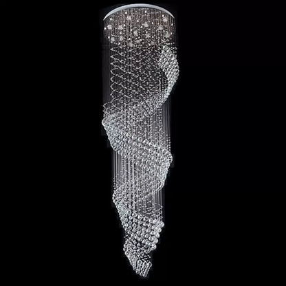 LED Crystal Candelabra 13 xGU10 Meili Chrome, Διάμετρος 80cm, Ύψος 240cm, Σκάλα Μοντέλο Crystal Candelabra Προεπιλεγμένος τίτλος Alessandro Design