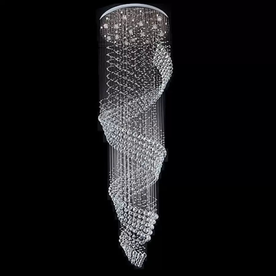 LED Crystal Candelabra 13 xGU10 Meili Chrome, Διάμετρος 80cm, Ύψος 240cm, Σκάλα Μοντέλο Crystal Candelabra Προεπιλεγμένος τίτλος Alessandro Design