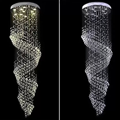 LED Crystal Candelabra 13 xGU10 Meili Chrome, Διάμετρος 80cm, Ύψος 240cm, Σκάλα Μοντέλο Crystal Candelabra Προεπιλεγμένος τίτλος Alessandro Design