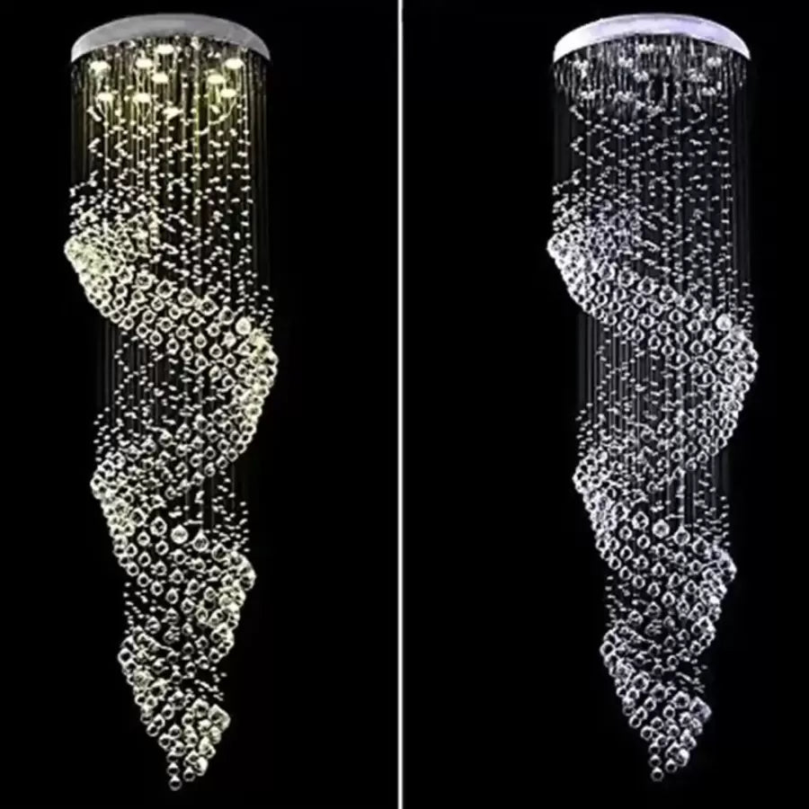 LED Crystal Candelabra 13 xGU10 Meili Chrome, Διάμετρος 80cm, Ύψος 240cm, Σκάλα Μοντέλο Crystal Candelabra Προεπιλεγμένος τίτλος Alessandro Design