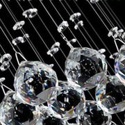LED Crystal Candelabra 13 xGU10 Meili Chrome, Διάμετρος 80cm, Ύψος 240cm, Σκάλα Μοντέλο Crystal Candelabra Προεπιλεγμένος τίτλος Alessandro Design
