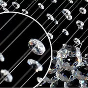LED Crystal Candelabra 13 xGU10 Meili Chrome, Διάμετρος 80cm, Ύψος 240cm, Σκάλα Μοντέλο Crystal Candelabra Προεπιλεγμένος τίτλος Alessandro Design