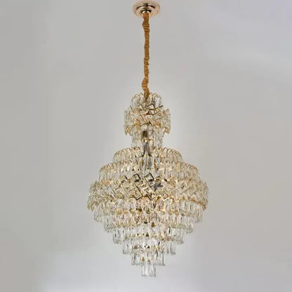 Crystal Chandelier WINDSOR Grande Supremo 10xE14, Διάμετρος 60X90cm, Γυαλιστερό Χρυσό, Ρυθμιζόμενο Ύψος Crystal Chandelier Προεπιλεγμένος τίτλος Alessandro Design