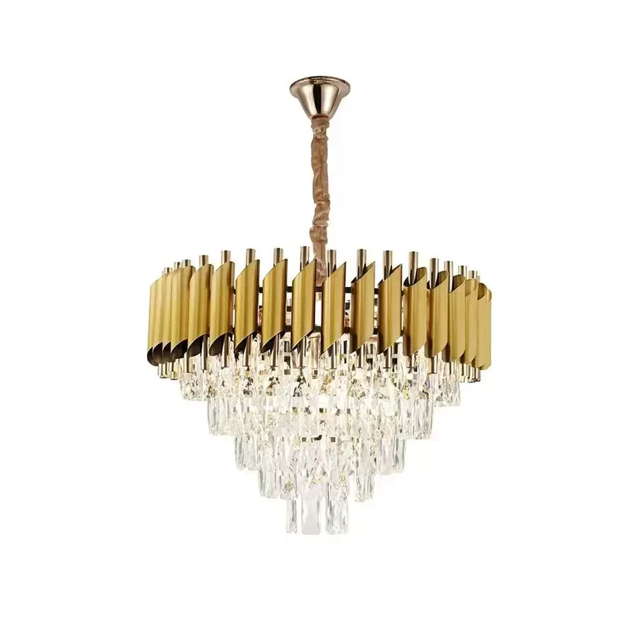 Crystal Candelabra Sam 7x E27 Gold Crystal Candelabra Προεπιλεγμένος τίτλος Alessandro Design