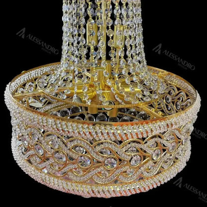 Selim Cristal Candelabra 14x E14 Gold Cristal Candelabra Προεπιλεγμένος τίτλος Alessandro Design