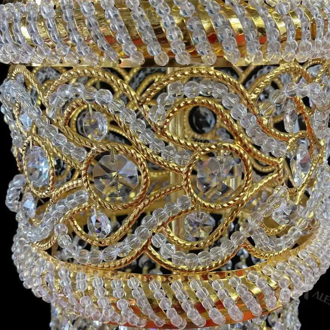 Selim Cristal Candelabra 14x E14 Gold Cristal Candelabra Προεπιλεγμένος τίτλος Alessandro Design