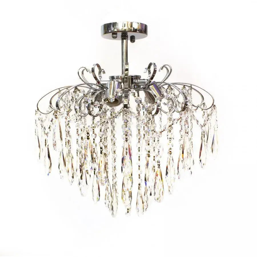 Crystal Chandelier EDINBURGH Eleganza, 5xE27, Diameter 47cm, Shiny Chrome Classic Chandeliers Προεπιλεγμένος τίτλος Alessandro Design