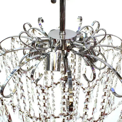 Crystal Chandelier EDINBURGH Eleganza, 5xE27, Diameter 47cm, Shiny Chrome Classic Chandeliers Προεπιλεγμένος τίτλος Alessandro Design