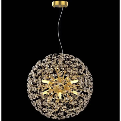 MINUET Crystal Chandelier 8x G9, Διάμετρος 40cm, Γυαλιστερό Χρυσό, Ρυθμιζόμενο ύψος Μοντέρνοι Πολυέλαιοι Προεπιλεγμένος τίτλος Alessandro Design