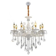 Crystal Chandelier SANSSOUCI Magno, 8xE14, Diameter 68cm, White Classic Chandeliers Προεπιλεγμένος τίτλος Alessandro Design