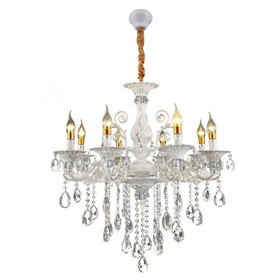 Crystal Chandelier SANSSOUCI Magno, 8xE14, Diameter 68cm, White Classic Chandeliers Προεπιλεγμένος τίτλος Alessandro Design