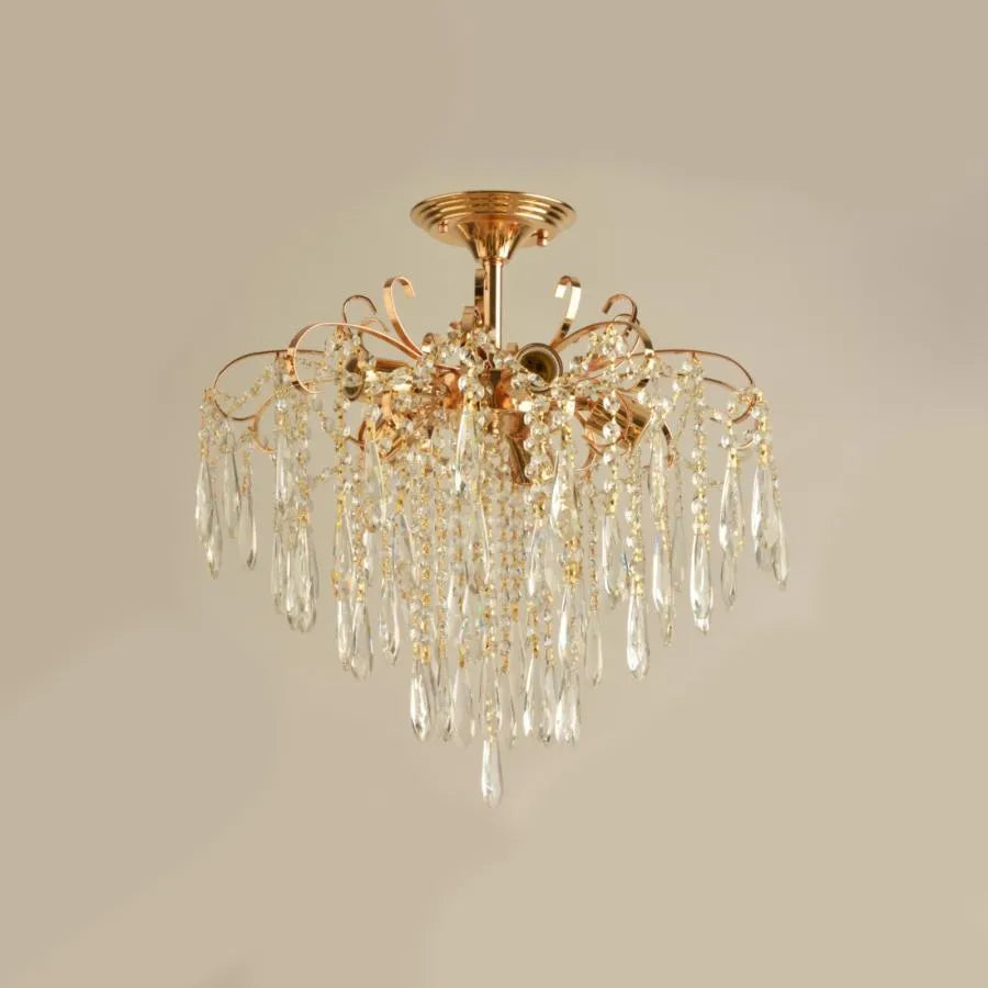 Crystal Chandelier EGO 5x E27, Diameter 47cm, Shiny Gold Classic Chandeliers Προεπιλεγμένος τίτλος Alessandro Design