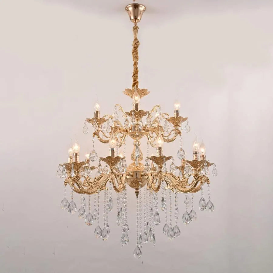 Candelabra Hasan 15x E14 Gold Classic Candelabra Προεπιλεγμένος τίτλος Alessandro Design