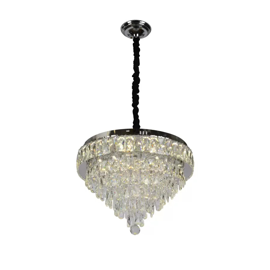 MEILI CRYSTAL CASCADA 500 – Crystal LED Chandelier, 112W, Ø500 mm, with Remote Control Crystal Chandeliers Προεπιλεγμένος τίτλος Alessandro Design