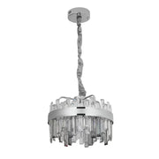 Crystal LED Chandelier with Remote Miguel 92W Dimable Silver Crystal Chandelier Προεπιλεγμένος τίτλος Alessandro Design