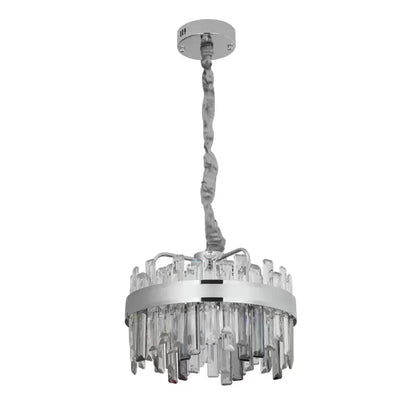 Crystal LED Chandelier with Remote Miguel 92W Dimable Silver Crystal Chandelier Προεπιλεγμένος τίτλος Alessandro Design