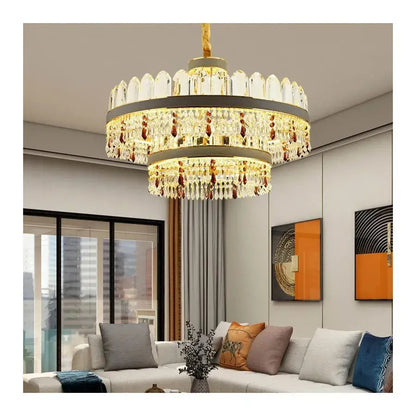 Πολυέλαιος LED Pollux με Τηλεχειριστήριο, 300W, Διάμετρος 75cm Χρυσό, Κρύσταλλο, Dimable Cristal Candelabra Προεπιλεγμένος τίτλος Alessandro Design
