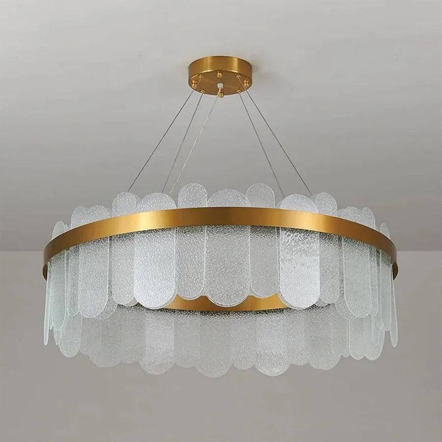 Πολυέλαιος LED με τηλεχειριστήριο Alvaro 128W Dimable Golden Candelabre Cristal Προεπιλεγμένος τίτλος Alessandro Design