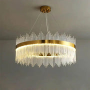 Πολυέλαιος LED με Remote Gonzalo 98W Dimable Gold Candelabre Cristal Προεπιλεγμένος τίτλος Alessandro Design