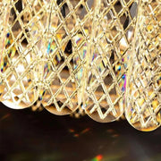 Πολυέλαιος LED με τηλεχειριστήριο Zimar 80W, Διάμετρος 80cm Χρυσοί Κρύσταλλοι Πολυέλαιοι Προεπιλεγμένος Τίτλος Alessandro Design