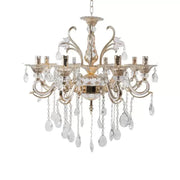 Ludovico Candelabra, 8xE14, Gold, Metal and Crystal Classic Candelabra Προεπιλεγμένος τίτλος Alessandro Design