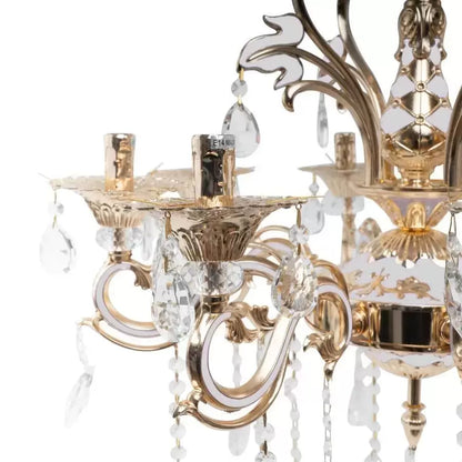 Ludovico Candelabra, 8xE14, Gold, Metal and Crystal Classic Candelabra Προεπιλεγμένος τίτλος Alessandro Design