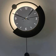 Luna Διακοσμητικό φωτιστικό τοίχου LED 83W Διάμετρος 120CM Κρύο/Ουδέτερο/Ζεστό φως Μαύρο