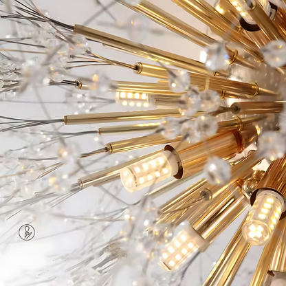 Crystal Chandelier RONDO Vivace, 8x G9, Διάμετρος 60cm, Shiny Gold Crystal Chandeliers Προεπιλεγμένος τίτλος Alessandro Design