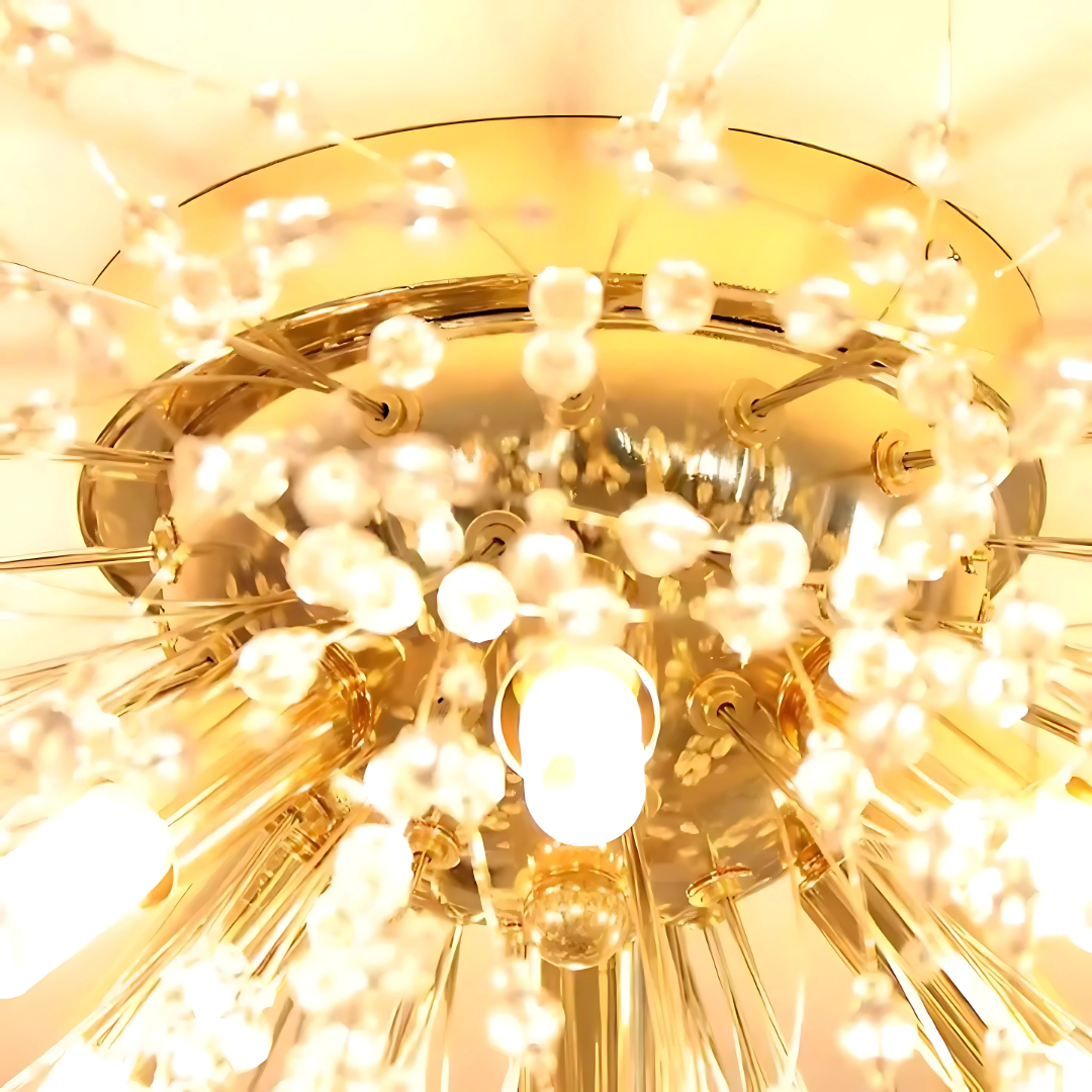 Crystal Chandelier RONDO Vivace, 8x G9, Διάμετρος 60cm, Shiny Gold Crystal Chandeliers Προεπιλεγμένος τίτλος Alessandro Design