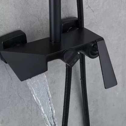 Στήλη ντους, ορείχαλκος υγιεινής, μαύρο, 6720H Faucets & Shower Columns Προεπιλεγμένος τίτλος Alessandro Design