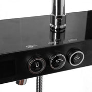 Στήλη ντους Οθόνη LCD από ανοξείδωτο ατσάλι Μαύρο Ασημί SJG/003 Βρύσες & Στήλες ντους Προεπιλεγμένος τίτλος Alessandro Design