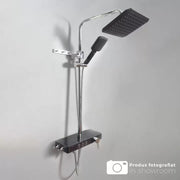 Στήλη ντους Οθόνη LCD από ανοξείδωτο ατσάλι Μαύρο Ασημί SJG/006 Βρύσες & Στήλες ντους Προεπιλεγμένος τίτλος Alessandro Design